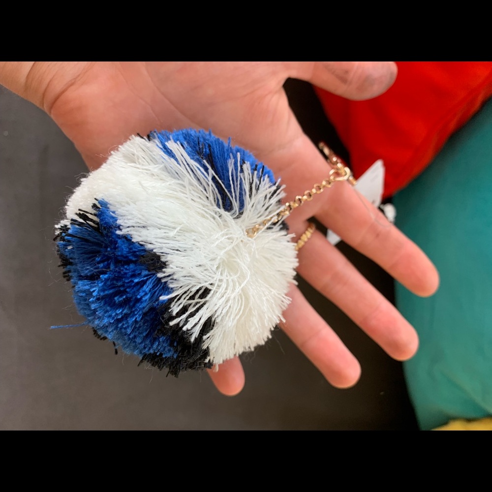 Neiman Marcus Fluff ball key chain